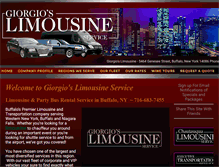 Tablet Screenshot of giorgioslimousine.com
